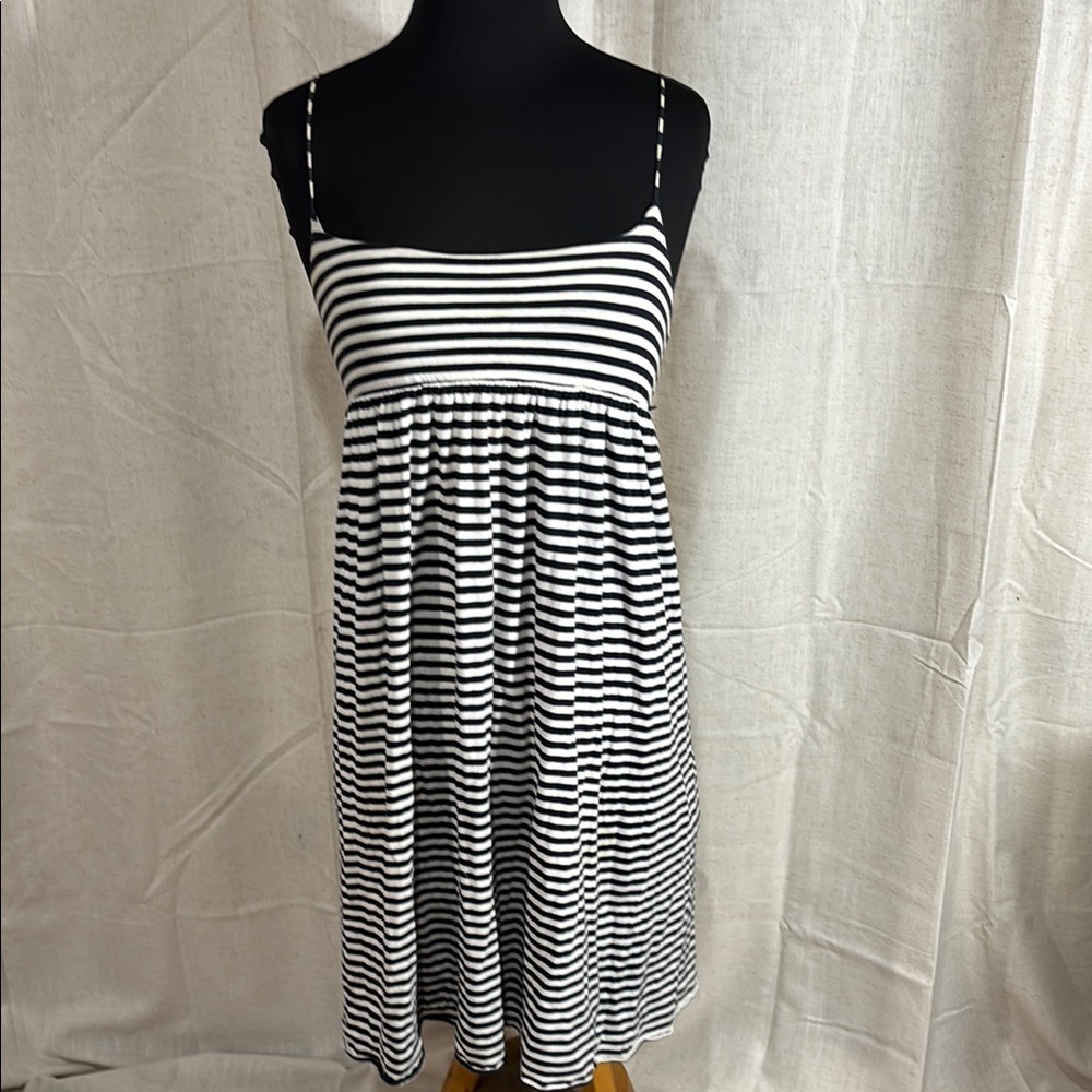 J. Crew Striped Spaghetti Strap Dress